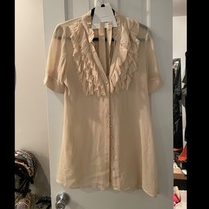 Silk ruffle blouse - Anthropologie